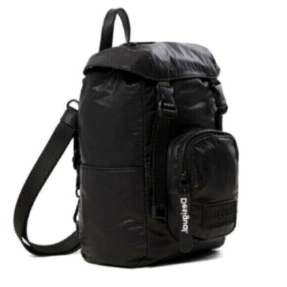 Desigual Small Padded Backpack Black - Picture 1 of 7